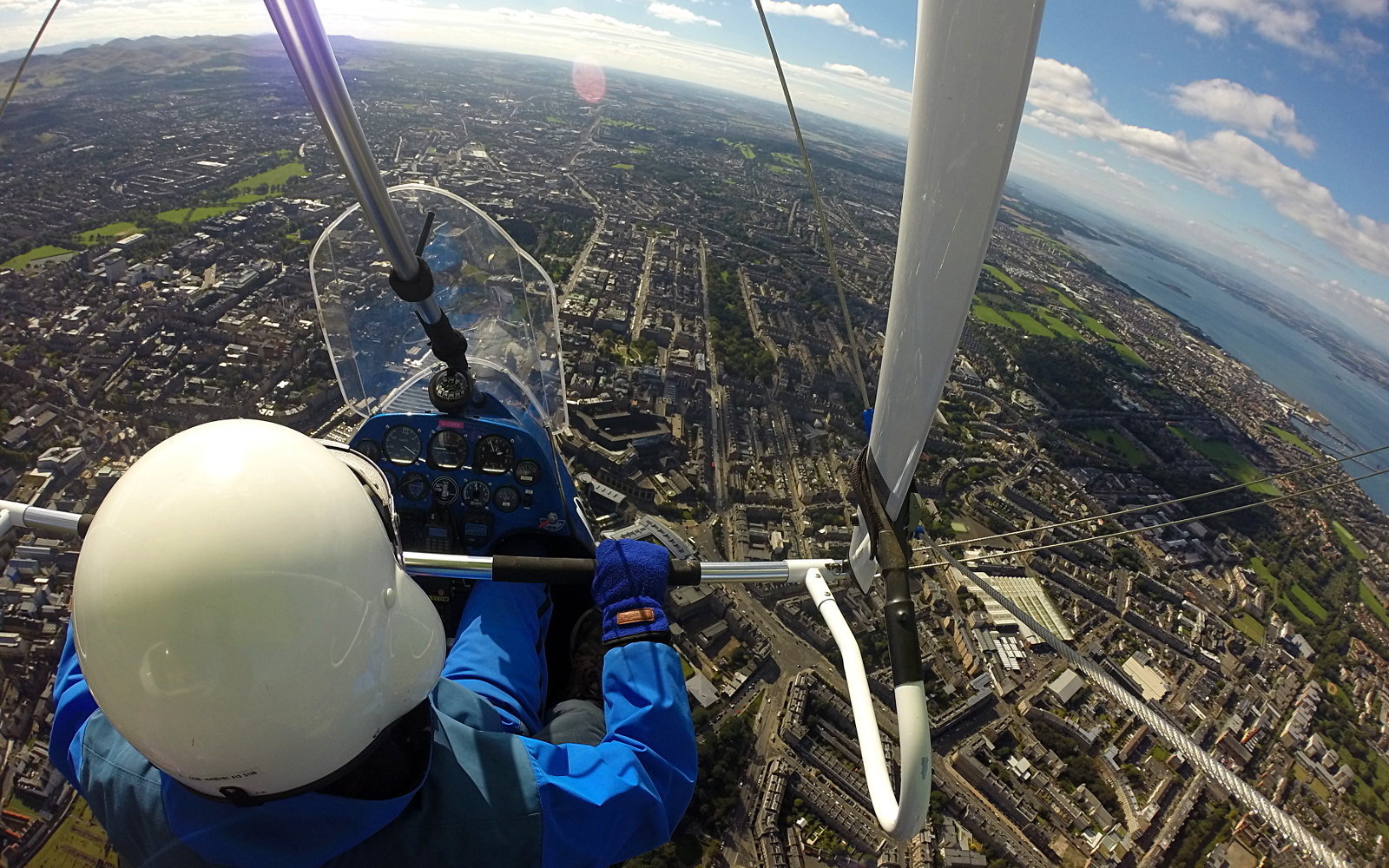 Trial flight over Edinburgh