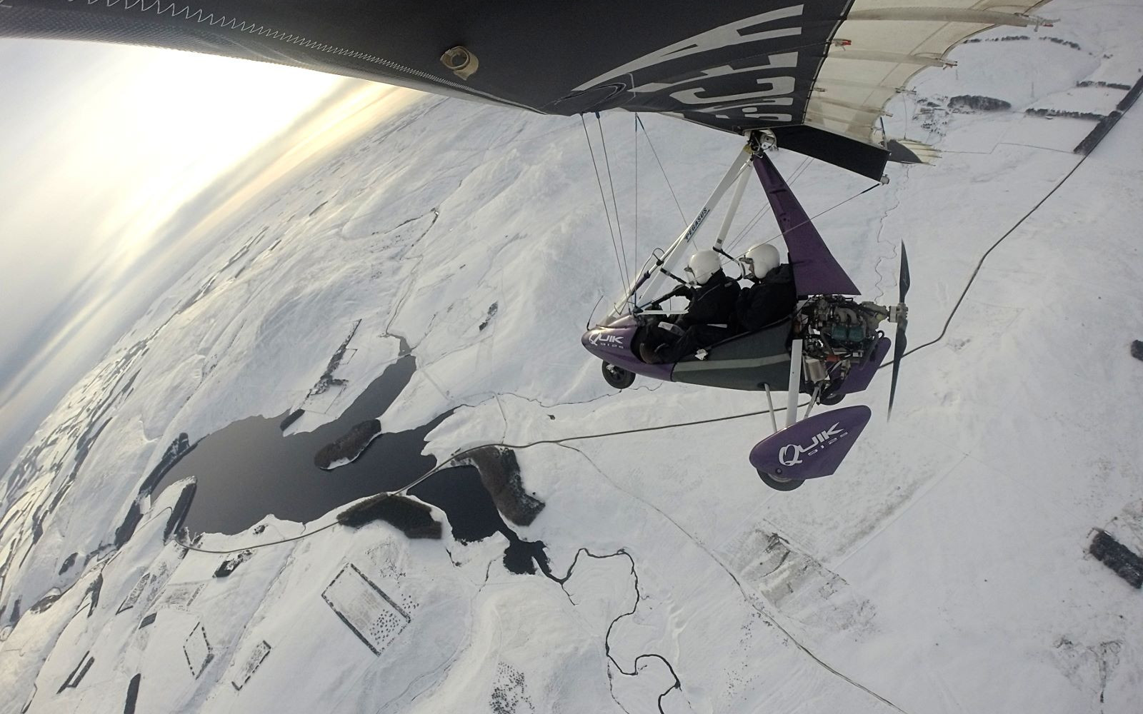 Winter Flying is wonderful over the Lammermuirs